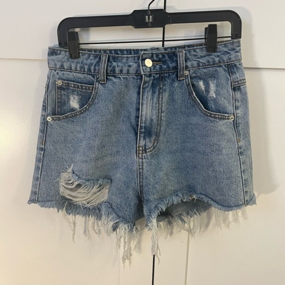 Princess Polly High Waisted Denim Shorts